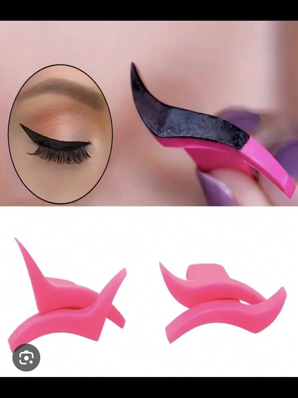 SHEIN Pink Winged Eyeliner Stamp Pair